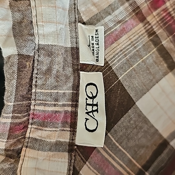 3 For $15Cato flannel shirt - Picture 3 of 6